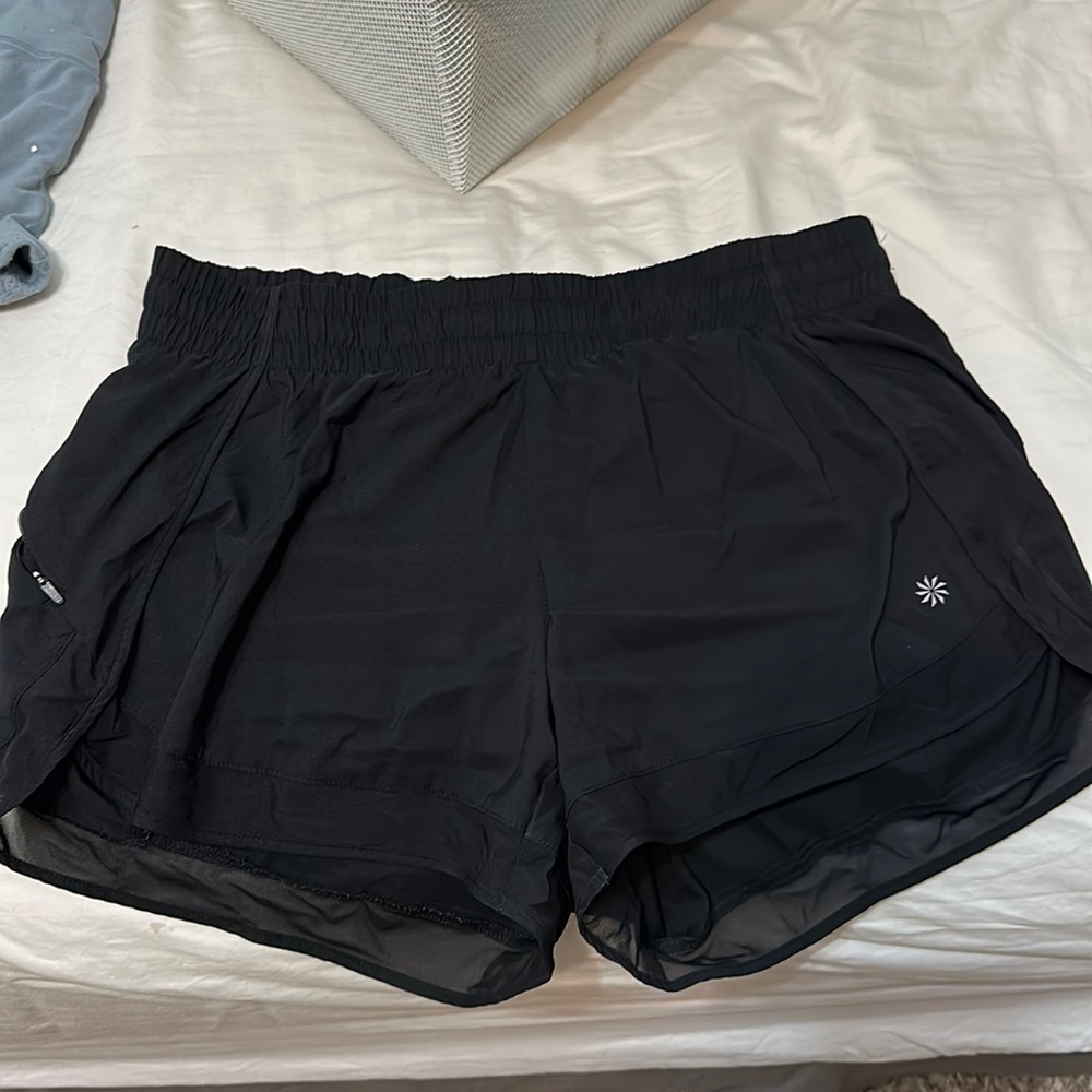 Athleta Black Shorts- Racer Run Short 4